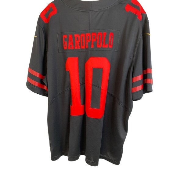 Nike NFL San Francisco 49ers Jimmy Garoppolo Jersey XXL Black & Red 8324 EUC - Picture 1 of 8
